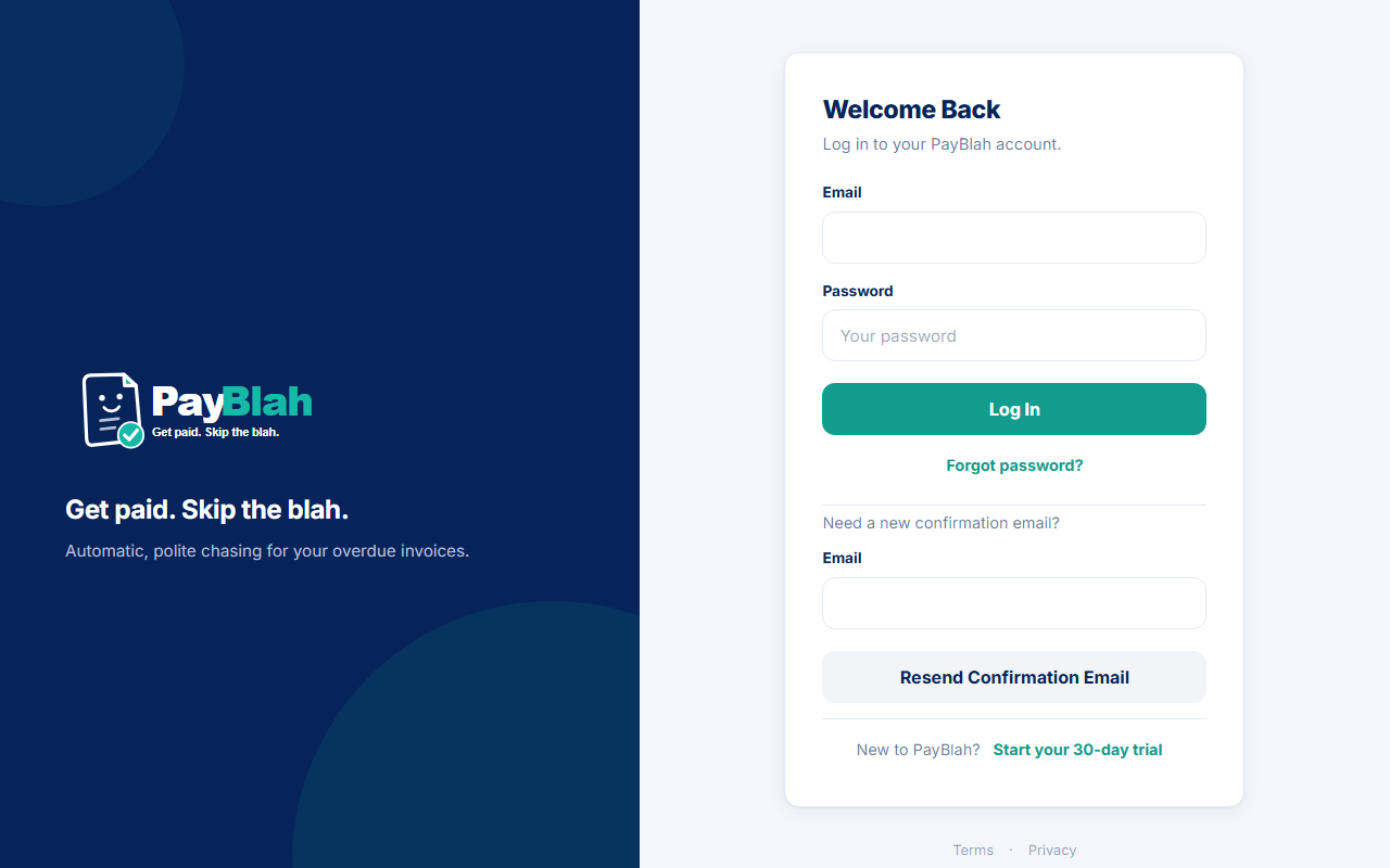 Login page showing Forgot password link under the password field